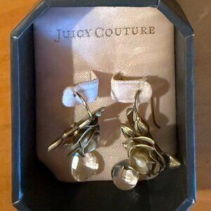 Vintage Juicy Couture Flower Drop Earrings
